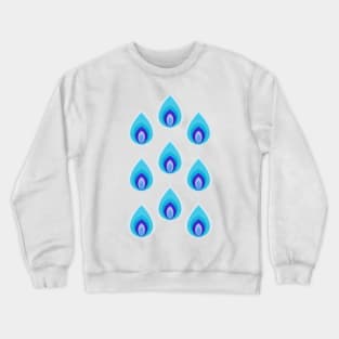 Retro geometric evil eye teardrops Crewneck Sweatshirt